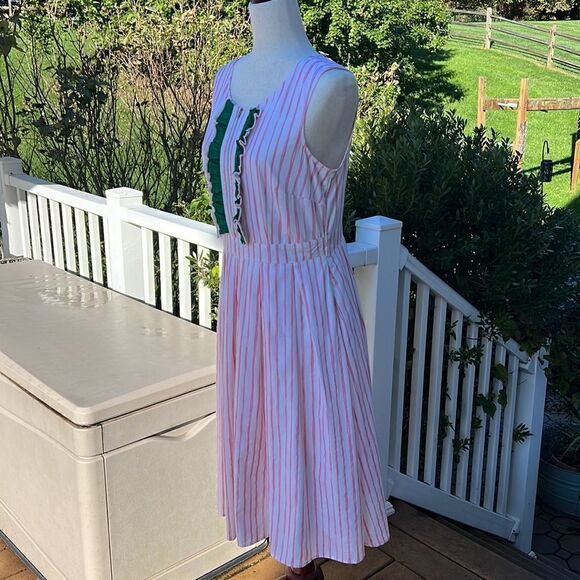 Wayward Fancies Women’s M Preppy pink & Green Retro inspired midi dress - Picture 16 of 16